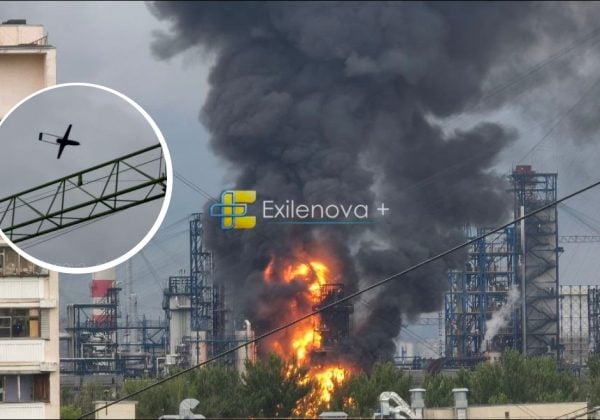 У небі — десятки БПЛА: дрони атакують Москву, горить найбільший НПЗ