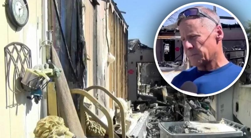 Незнайомці зайняли будинок чоловіка і залишили після себе лише попіл