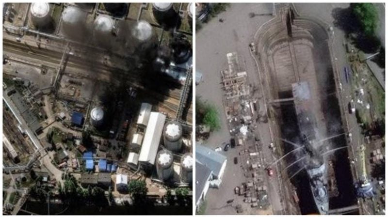 Підірвано корвет і великий нафтотермінал: деталі прильотів по важливих об’єктах РФ
