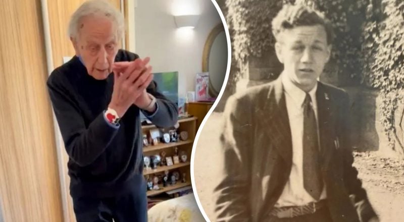 Мужчина отпраздновал 100-летие и рассказал, что продлевает жизнь