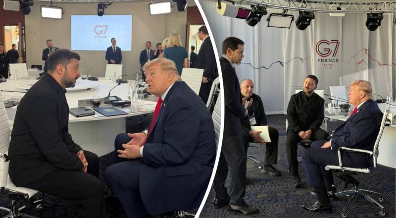 Зеленский встретился с Трампом в кулуарах саммита G7