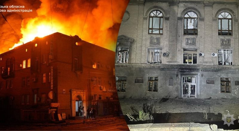 Трудная ночь для Запорожья: РФ ударила дронами по жилым кварталам, есть жертвы