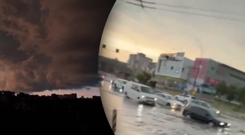Київ накрила потужна буря: місто затоплює, падають дерева та зникає світло