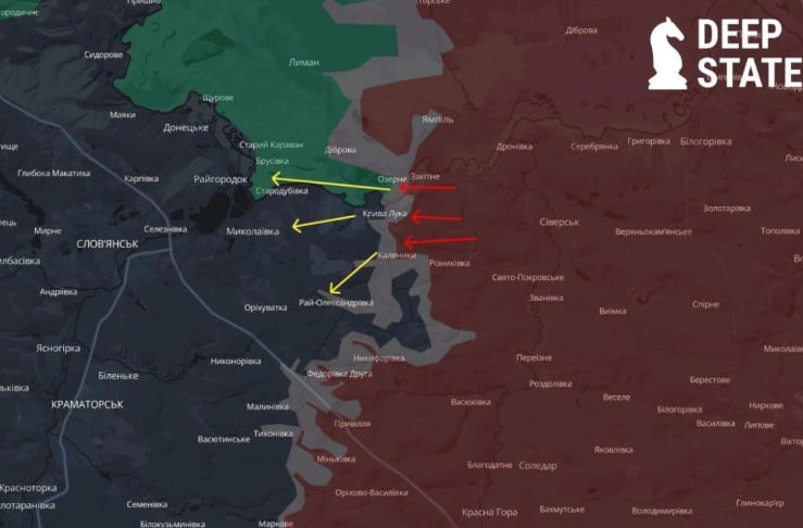 РФ хоче просунутися до Слов'янська: ворог активізував штурми на південь від Лиману РФ хоче просунутися до Слов'янська: ворог активізував штурми на південь від Лиману