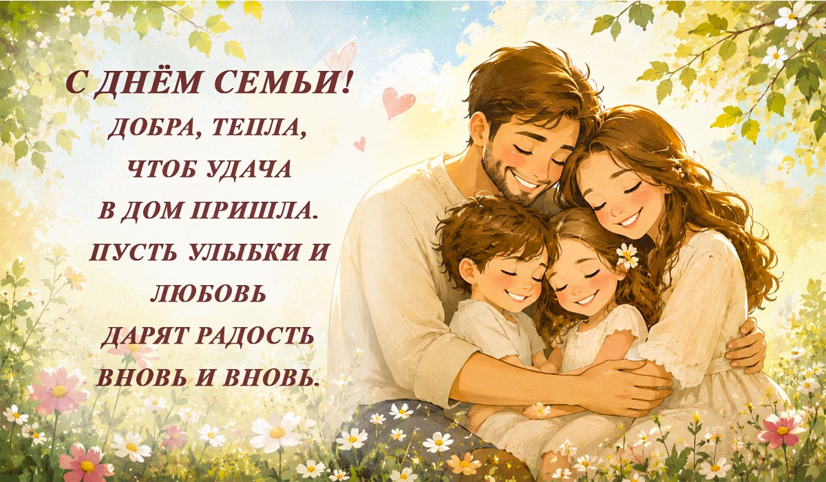 Поздравления с днем семьи открытки 