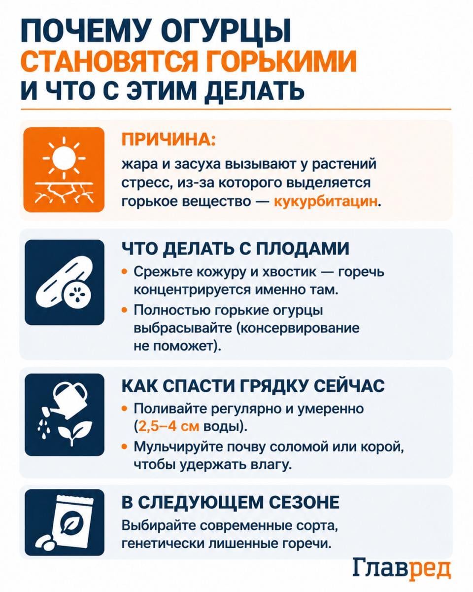 Почему огурцы становятся горькими и что с этим делать