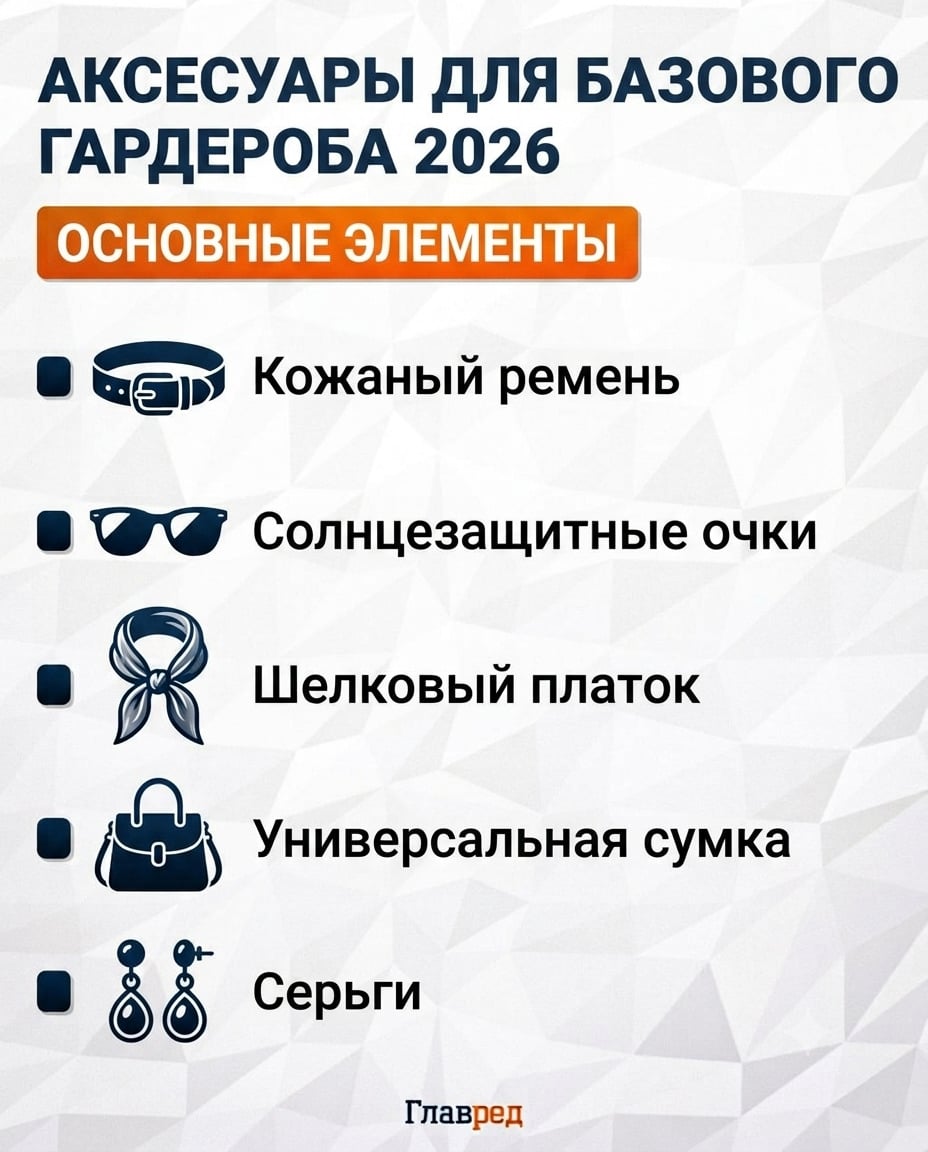 Основные аксессуары для гардероба