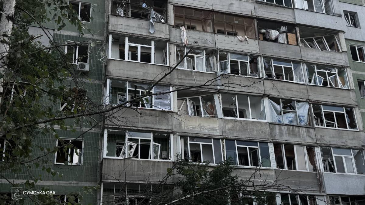 Последствия удара по Сумам
