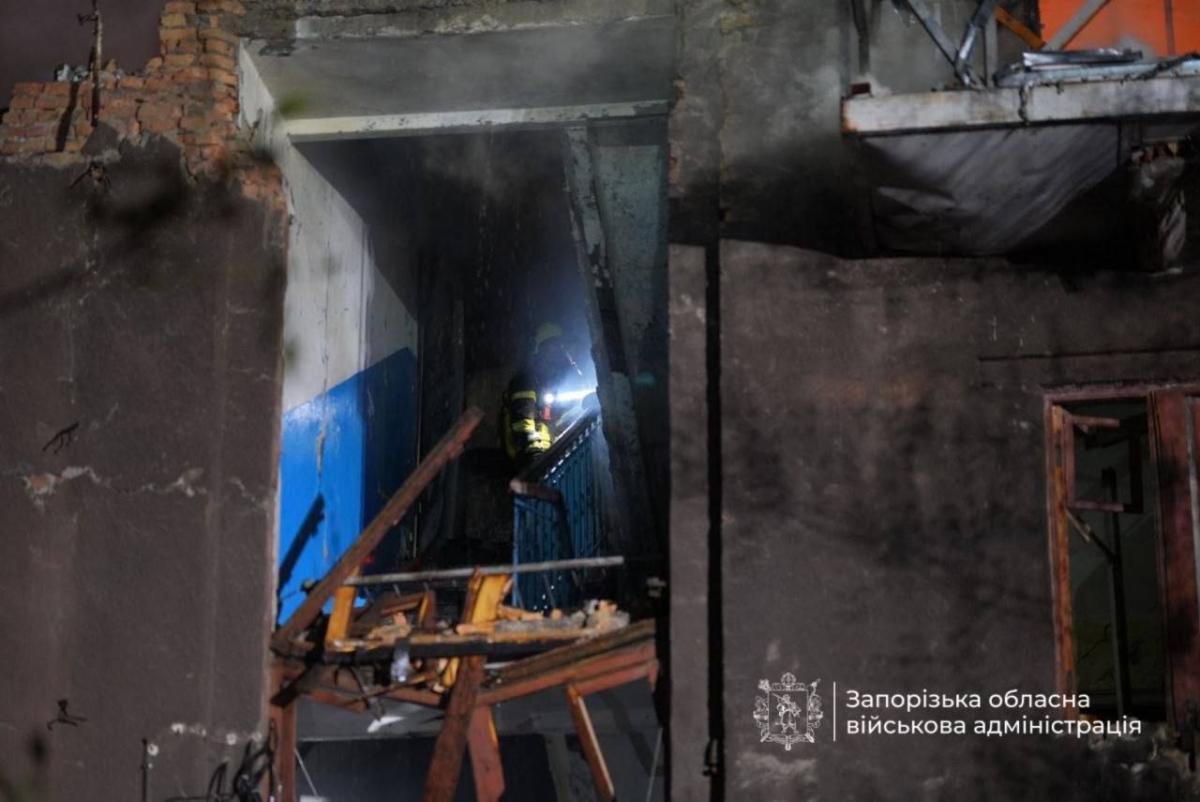 Наслідки атаки на Запоріжжя 12 липня Наслідки атаки на Запоріжжя 12 липня
