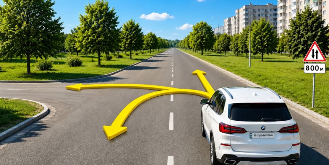 Заплутаний тест з ПДР на уважність: куди дозволено проїхати водію