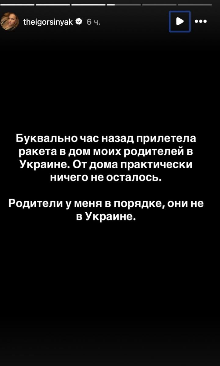 Синяк потерял дом в Запорожье 