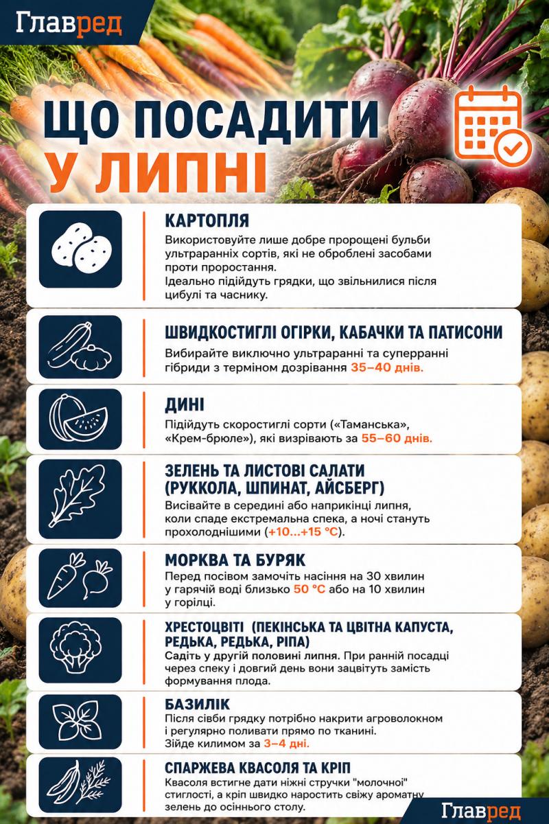 ​Що не пізно посадити у липні  ​