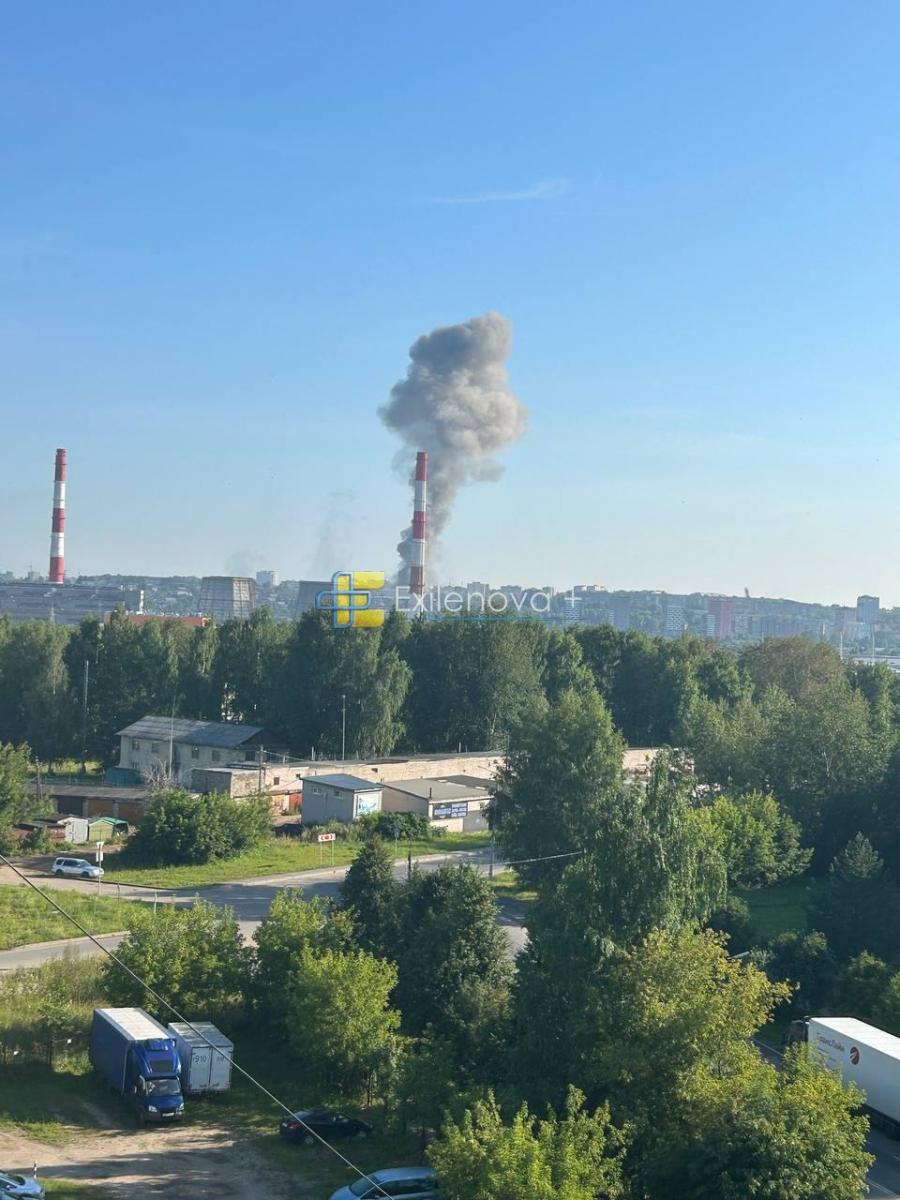 В Кирове - дым после взрыва 