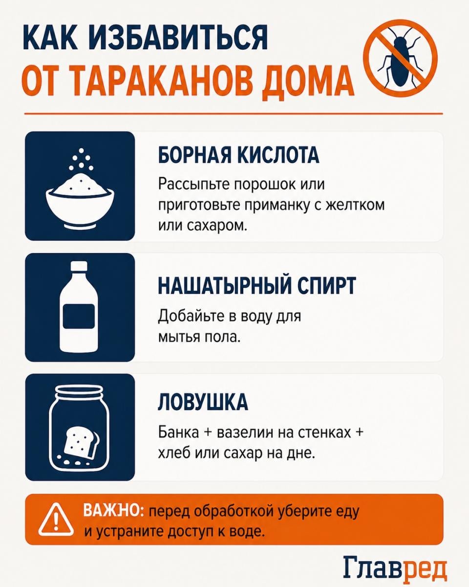 Как избавиться от тараканов
