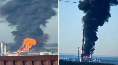 Удар по НПЗ у Кстово Удар по НПЗ у Кстово