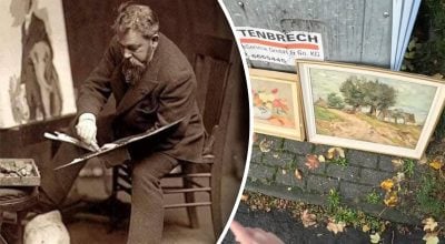 Картину випадково залишили на вулиці