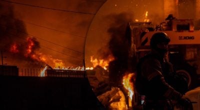 Ракетний удар по Києву: зафіксовані пожежі у двох районах, є постраждалі