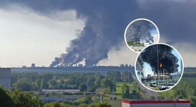 Кілька осередків вогню на НПЗ: дрони підірвали топзавод РФ за 1100 км