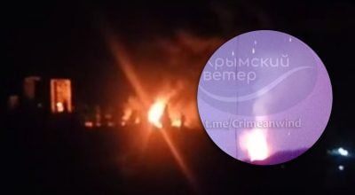 Дрони вдарили по Криму: горить велика електропідстанція, Алушта та Ялта без світла