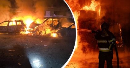 РФ атаковала Киев баллистикой: вспыхнули пожары, сгорел склад