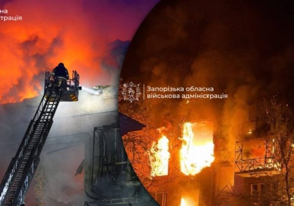 Разрушены дома, много раненых, среди них - ребенок: РФ ночью атаковала Запорожье