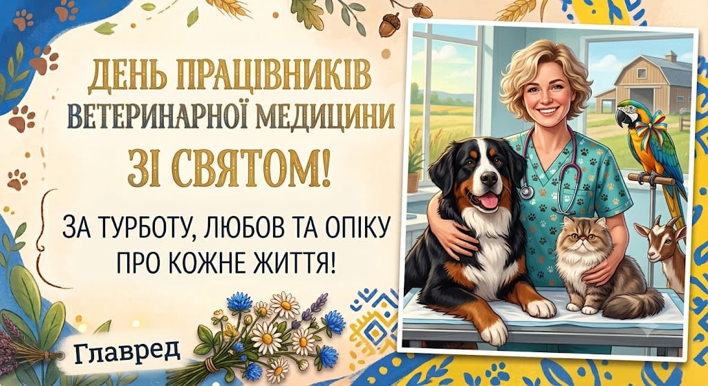 Привітання з днем ветеринара Привітання з днем ветеринара