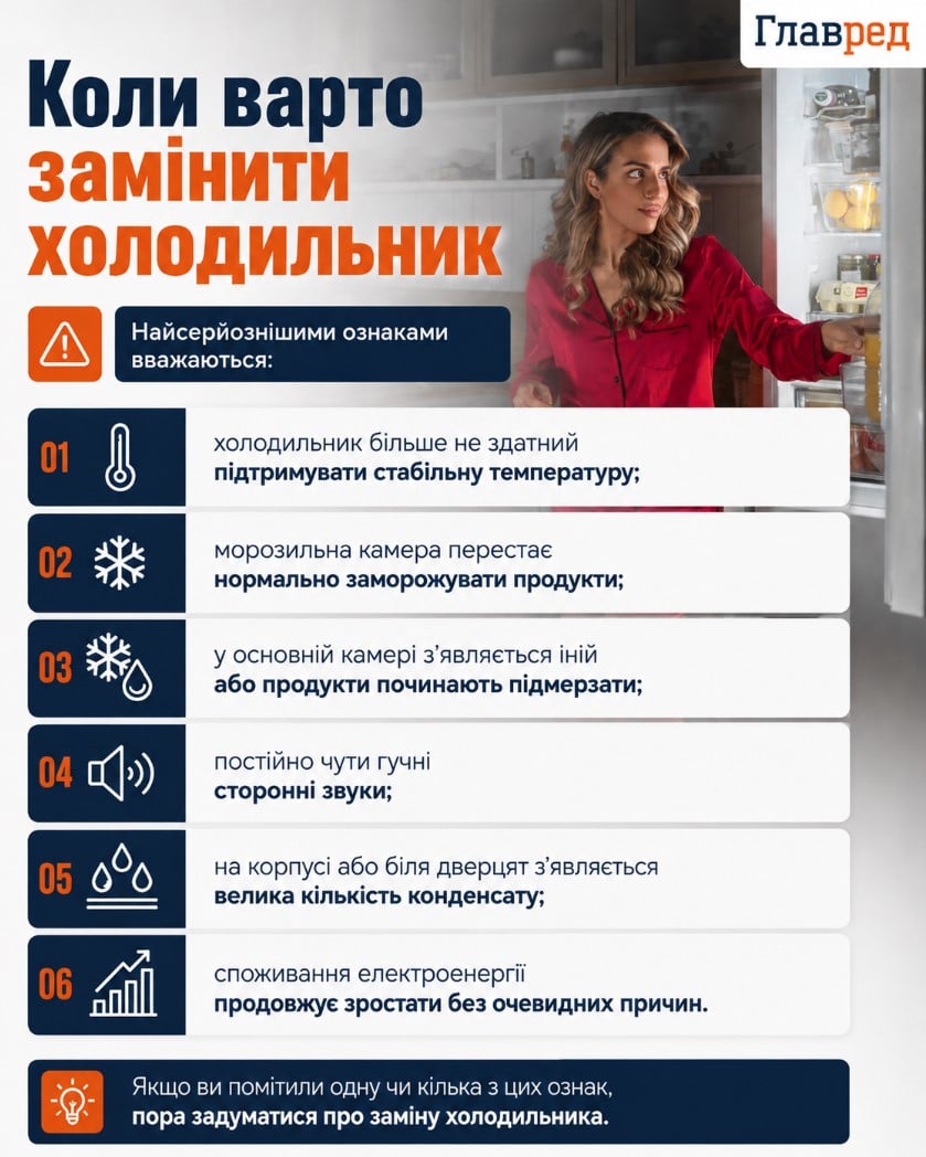 Коли пора міняти холодильник, холодильник