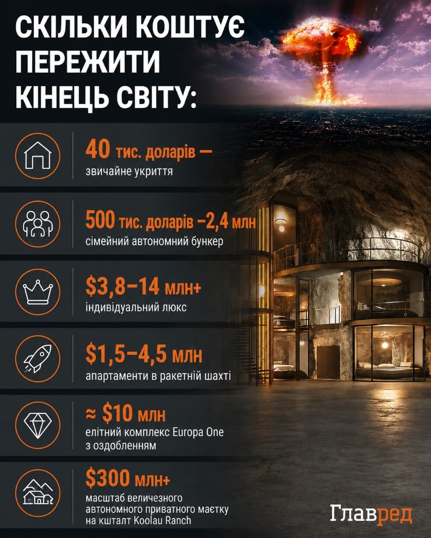 Скільки коштує пережити кінець світу, бункер Скільки коштує пережити кінець світу, бункер