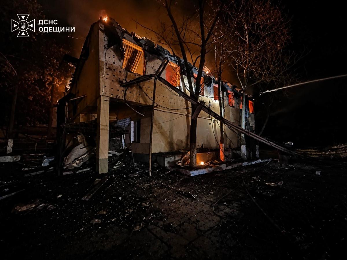 Последствия ночной атаки РФ на Одесскую область