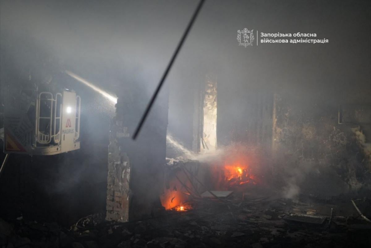 Наслідки удару РФ по Запоріжжю