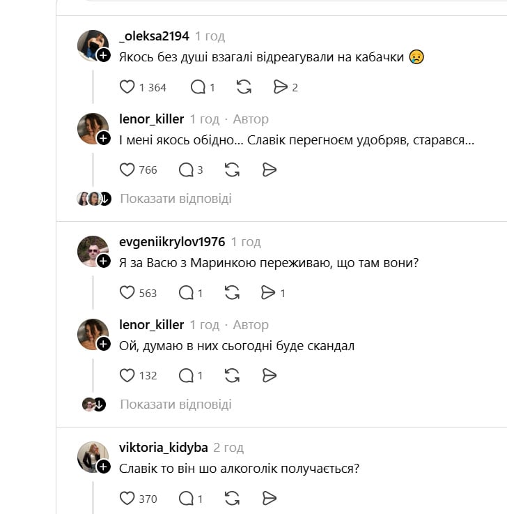 переписка тредс