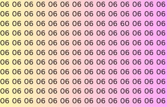 Тест на IQ: потрібно знайти число 60 серед шісток за 5 секунд Тест на IQ: потрібно знайти число 60 серед шісток за 5 секунд