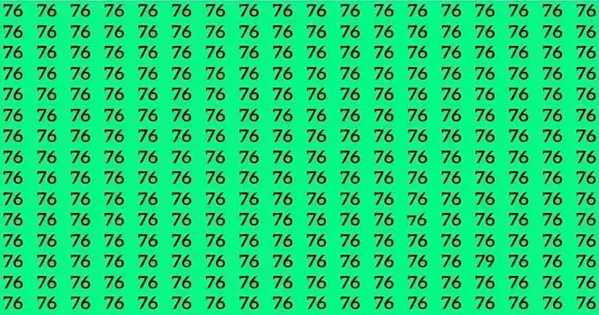 Тест на IQ: потрібно знайти число 79 серед 76 за 12 секунд