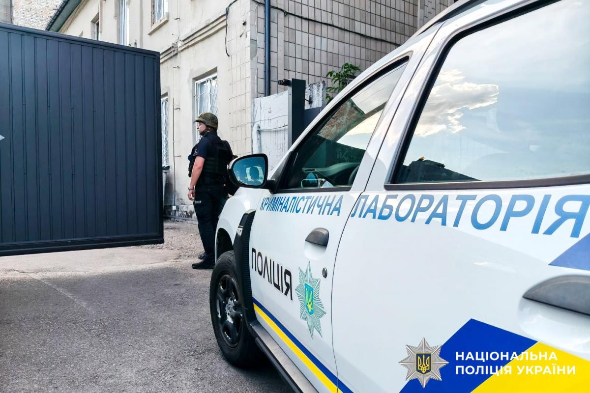Наслідки вибуху в одному із райвідділів поліції у Рівному