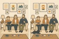 Тест на IQ: потрібно знайти чотири відмінності на картинці вітальні за 10 с