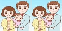 Супертест на IQ: нужно найти 3 отличия на картинке семейного портрета за 15 с