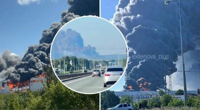 Аеродром, база дронів та НПЗ палають в РФ: Зеленський зробив заяву