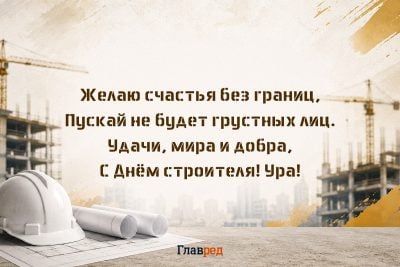 поздравление с днем строителя