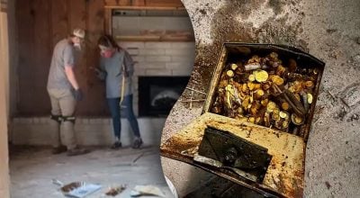 Клад времен войны: супруги нашли золота и серебро во время ремонта
