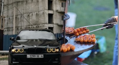Щипчики для барбекю в машині