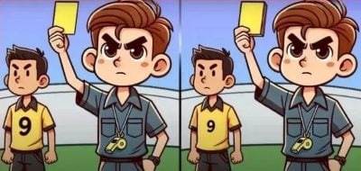 Тест на IQ: потрібно знайти три відмінності на картинці із арбітром за 12 с