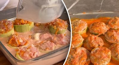 Роскошные "Пеньочки" на ужин: рецепт сочных фаршированных кабачков