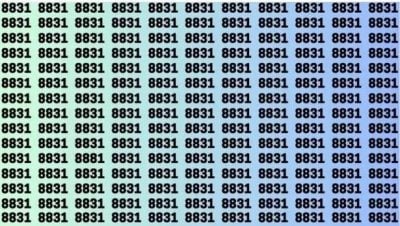 Тест на внимательность: нужно найти число 8881 среди 8831 за 12 секунд Тест на внимательность: нужно найти число 8881 среди 8831 за 12 секунд