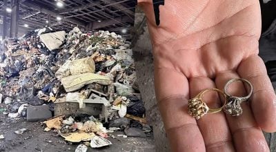Мусорщики нашли в девяти тоннах отходов два потерянных кольца