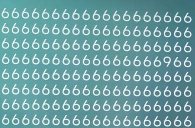 Тест на IQ: нужно найти число 6 среди множества 9 за пять секунд