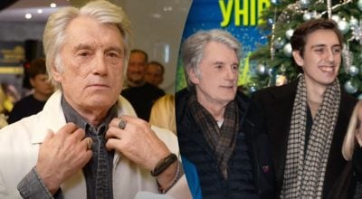Віктор Ющенко з молодшим сином Тарасом