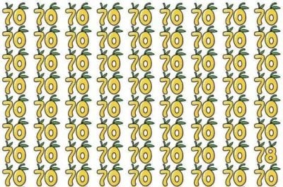 Тест на IQ: потрібно знайти знайти число 78 серед 70 за 7 секунд