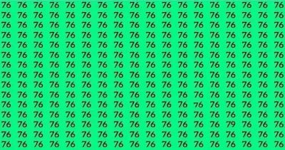 Тест на IQ: потрібно знайти число 79 серед 76 за 12 секунд