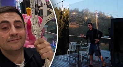Фіма Константиновський продемонстрував наслідки нападу на будинок родичів під Києвом