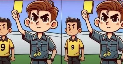 Тест на IQ: потрібно знайти три відмінності на картинці із арбітром за 12 с